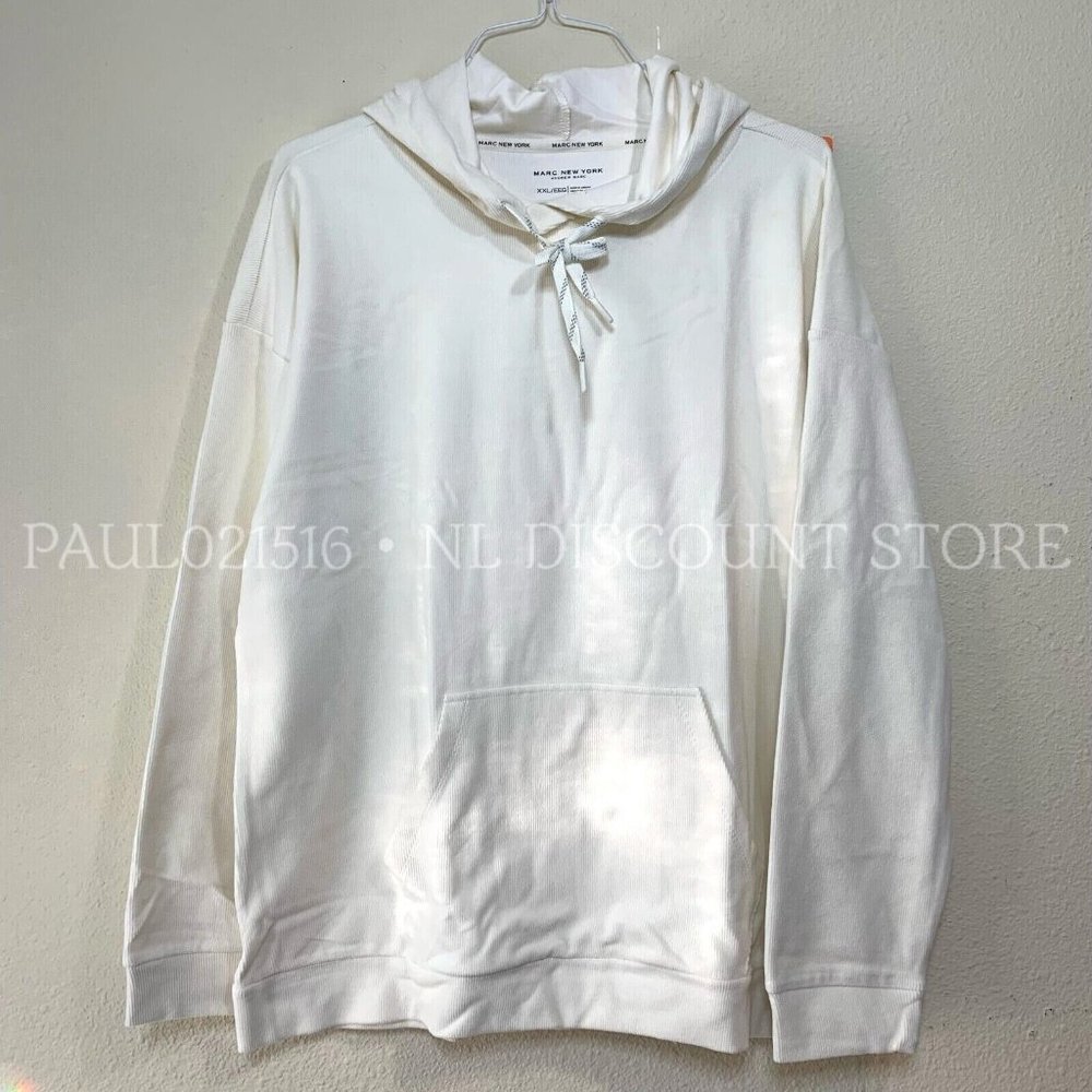 ANDREW MARC NEW YORK Ladies' Cozy Hoodie, Cream, Sizes XXL